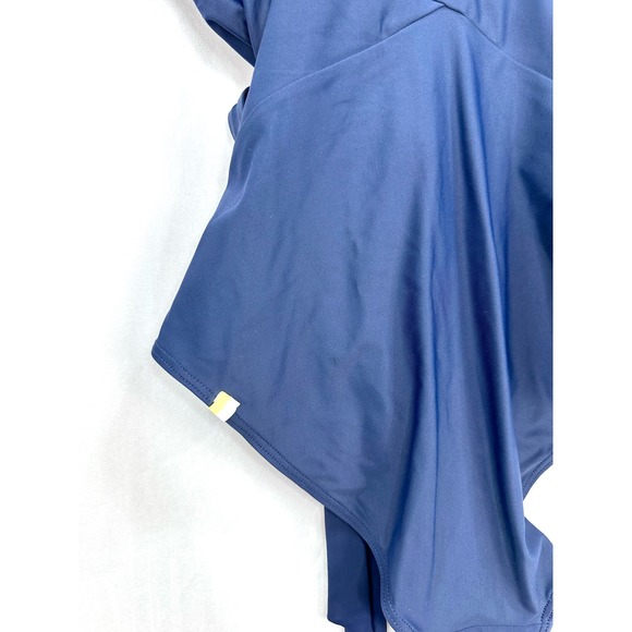 Summersalt The Perfect Wrap One-Piece Navy Blue size Medium - Picture 7 of 7
